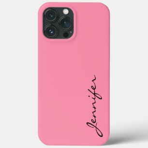Funda Para iPhone 13 Pro Max Fondo de color rosa Baker-Miller