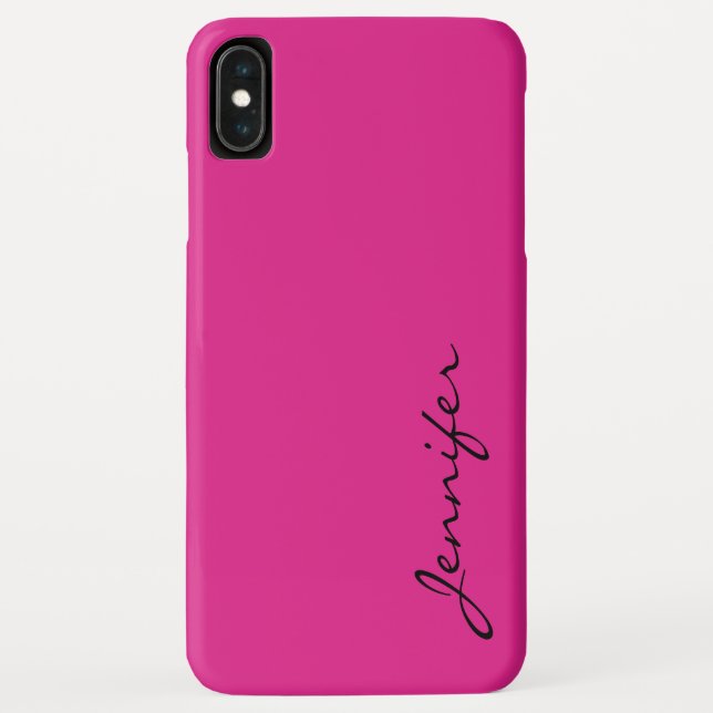 Funda De Case-Mate Para iPhone Fondo de color rosa Barbie (Reverso)