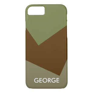Funda Para iPhone 8/7 Fondo de color único - verde oliva marrón oscuro
