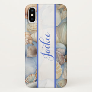 Funda Para iPhone X Fondo de conchas bonitas