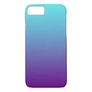 Funda Para iPhone 8/7 Fondo de degradado simple azul turquesa púrpura