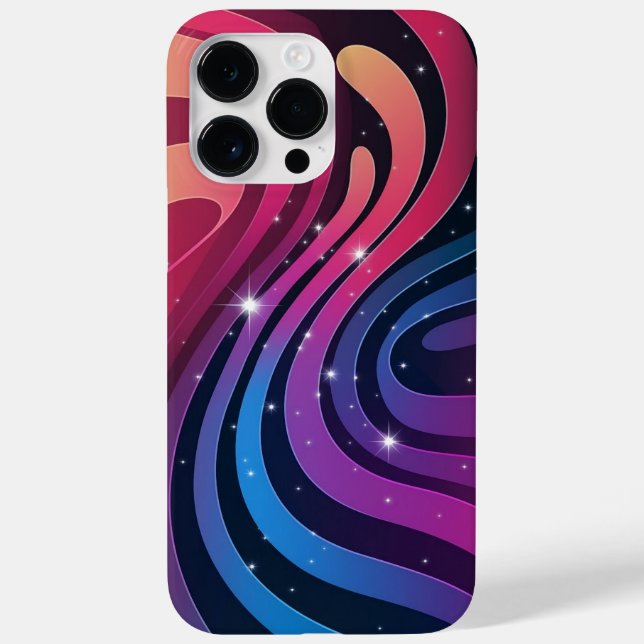 Funda De Case-Mate Para iPhone Fondo de escritorio de degradado giratorio (Reverso)