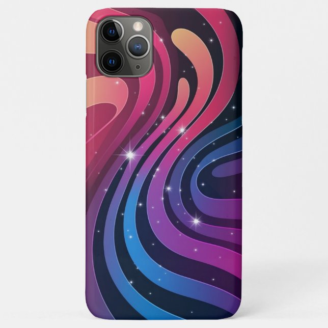 Funda De Case-Mate Para iPhone Fondo de escritorio de degradado giratorio (Reverso)