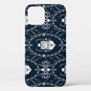 Funda Para iPhone 12 Fondo de escritorio Floral Vintage sin inconvenien