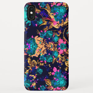 Funda Para iPhone XS Max Fondo de flores abstractas lindas y chic