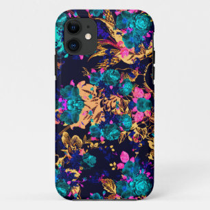 Funda Para iPhone 11 Fondo de flores abstractas lindas y elegantes
