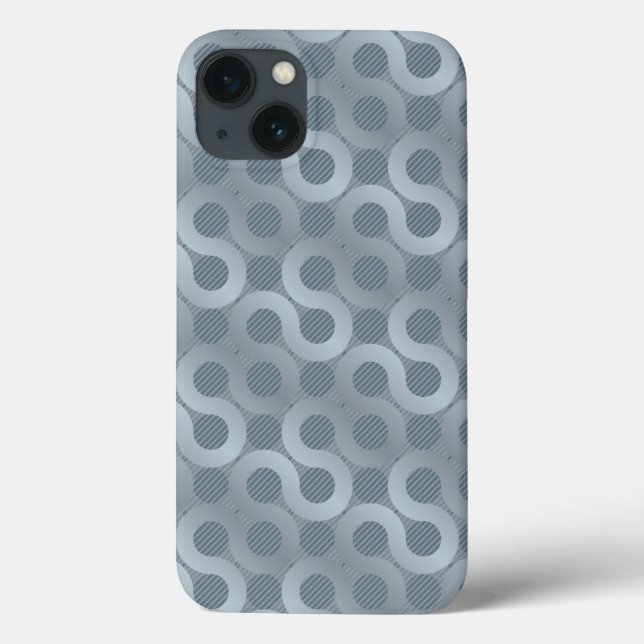 Funda De Case-Mate Para iPhone Fondo de flujo gris abstracto (Reverso)