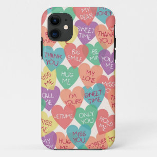 Funda Para iPhone 11 Fondo de formas de amor