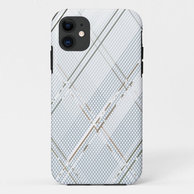 Funda De Case-Mate Para iPhone Fondo de franjas diagonales 1 (Reverso)