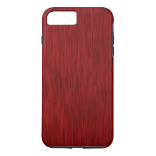 Funda Para iPhone 8 Plus/7 Plus Fondo de Grano de Madera Rough - Rojo