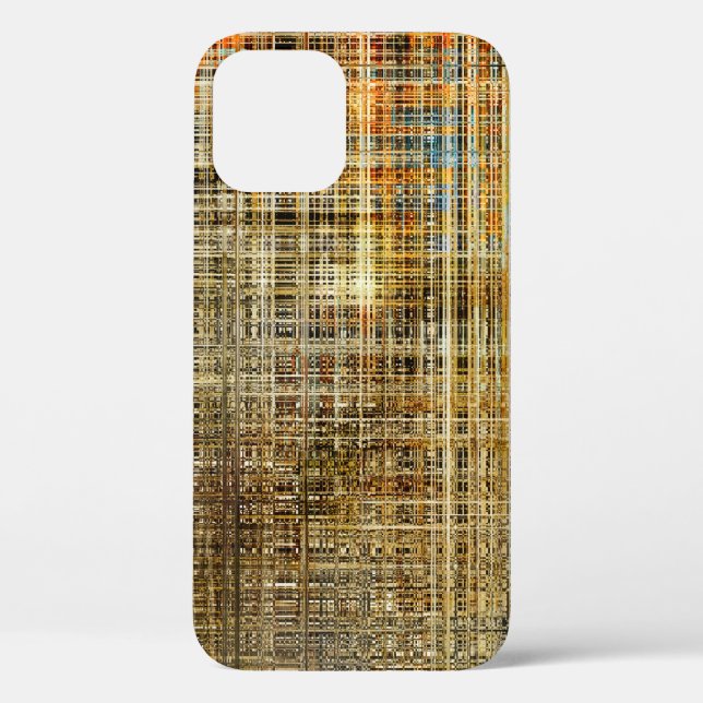 Funda De Case-Mate Para iPhone Fondo de intersección geométrica abstracta (Reverso )