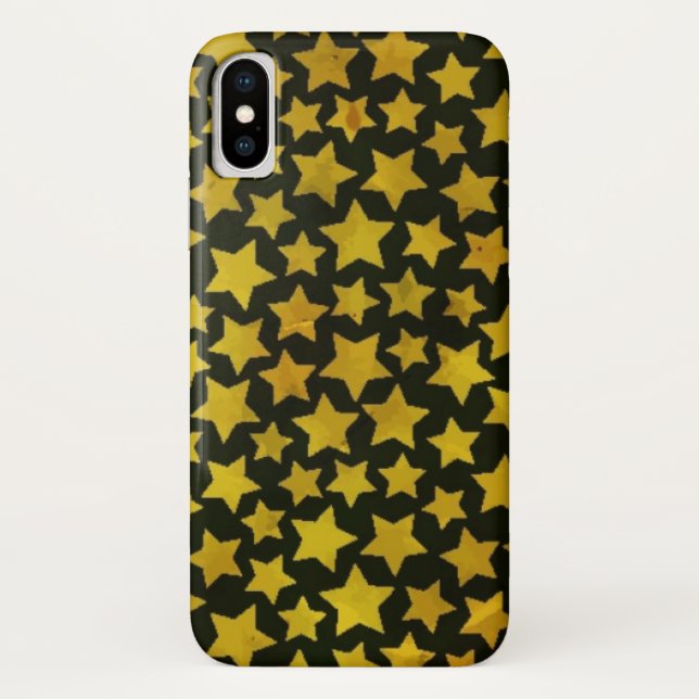 Funda De Case-Mate Para iPhone Fondo de la estrella (Reverso)