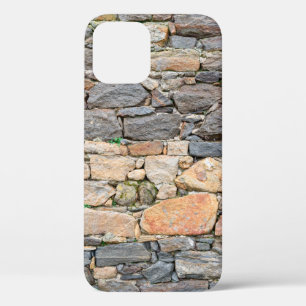 Funda Para iPhone 12 fondo de la textura de la pared de piedra fotoaban