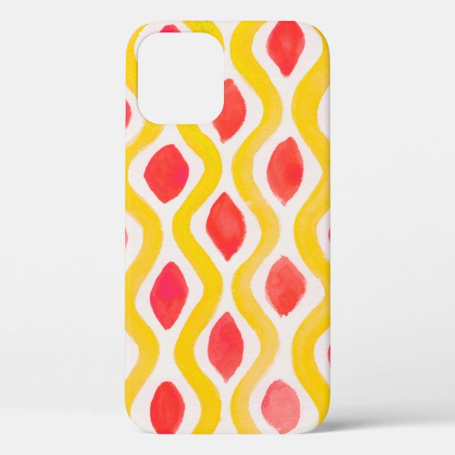 Funda De Case-Mate Para iPhone Fondo de las acuarelas abstractas (Reverso )