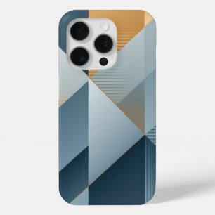 Funda Para iPhone 15 Pro Fondo de las formas geométricas en grises