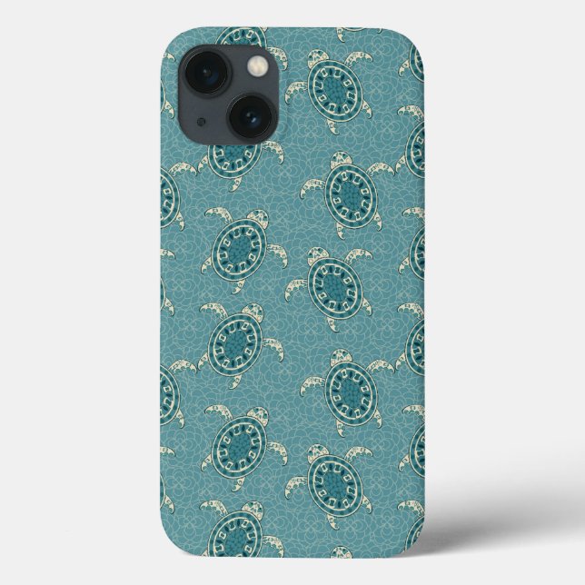 Funda De Case-Mate Para iPhone fondo de las tortugas (Reverso)
