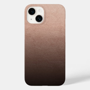 Funda Para iPhone 14 De Case-Mate Fondo de ombre negro con lámina de oro rosa