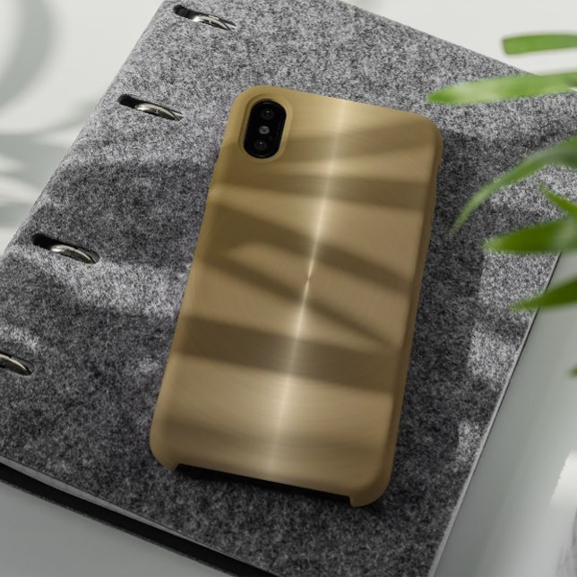 Funda De Case-Mate Para iPhone Fondo De Oro Luminoso Metálico Faux (Subido por el creador)