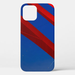 Funda Para iPhone 12 Fondo de pantalla digital rojo y azul