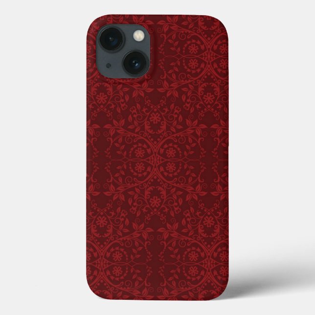 Funda De Case-Mate Para iPhone Fondo de pantalla rojo detallado (Reverso)