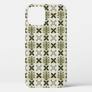 Funda Para iPhone 12 Fondo de patrón de imprimación geométrica. Diseño