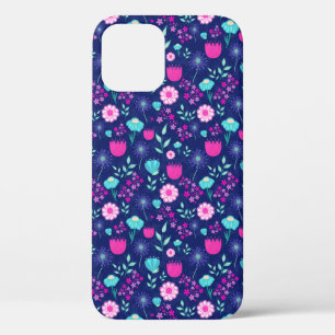 Funda Para iPhone 12 Pro Fondo de patrón floral corto