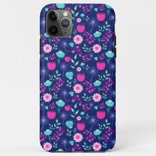Funda Para iPhone 11 Pro Max Fondo de patrón floral corto