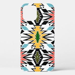 Funda Para iPhone 12 Fondo de patrón ornamental africano tribal sin mar