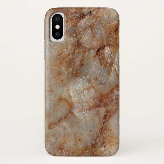 Funda De Case-Mate Para iPhone Fondo de Piedra de Marble Faux (Reverso)