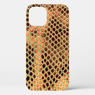 Funda Para iPhone 12 Fondo de piel de serpiente
