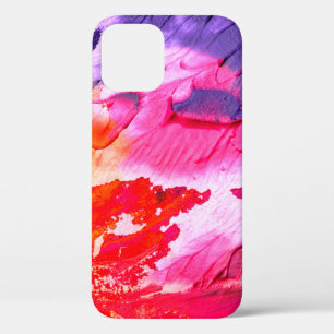 Funda Para iPhone 12 Fondo de pintura colorida
