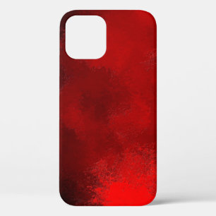 Funda Para iPhone 12 Fondo de pintura de textura rojo