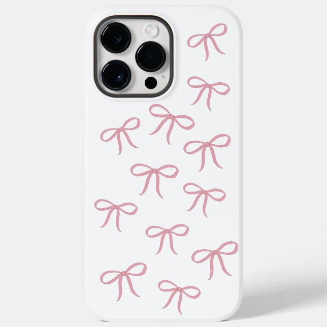 Funda De Case-Mate Para iPhone Fondo de plegado rosado (Reverso )