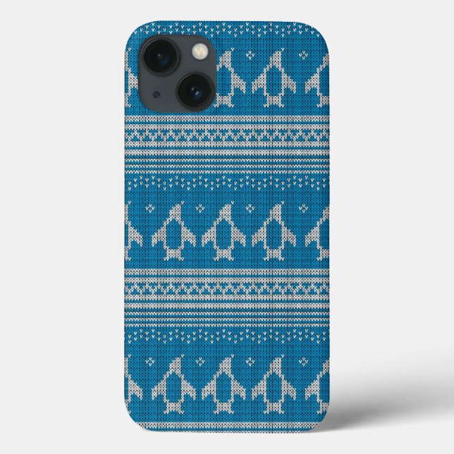 Funda De Case-Mate Para iPhone Fondo de punto azul (Reverso)