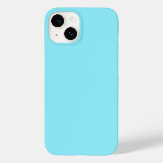 Funda De Case-Mate Para iPhone Fondo de resumen cian (Reverso )