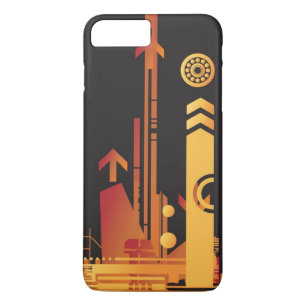 Funda Para iPhone 8 Plus/7 Plus Fondo de semitono técnico 2