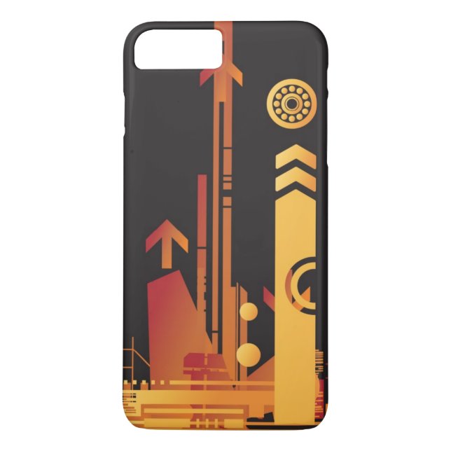 Funda De Case-Mate Para iPhone Fondo de semitono técnico 2 (Reverso)