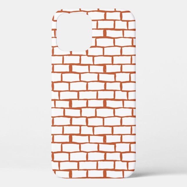 Funda De Case-Mate Para iPhone fondo de textura de ladrillo (Reverso )