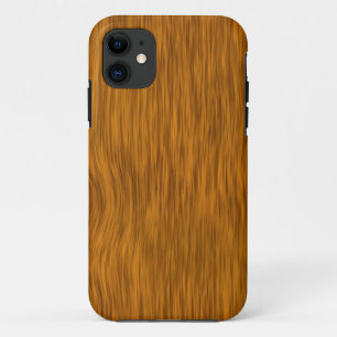 Funda Para iPhone 11 Fondo de textura de madera dura dorada