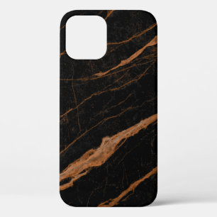 Funda Para iPhone 12 fondo de textura de mármol del emperador negro nat
