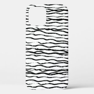 Funda Para iPhone 12 Fondo de textura dibujado a mano Enfermedad vintag