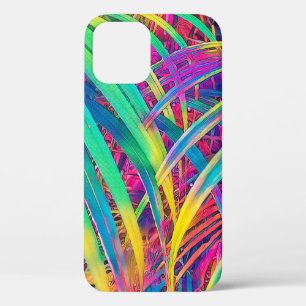 Funda Para iPhone 12 Fondo de textura tropical de hojas de palma. Palm