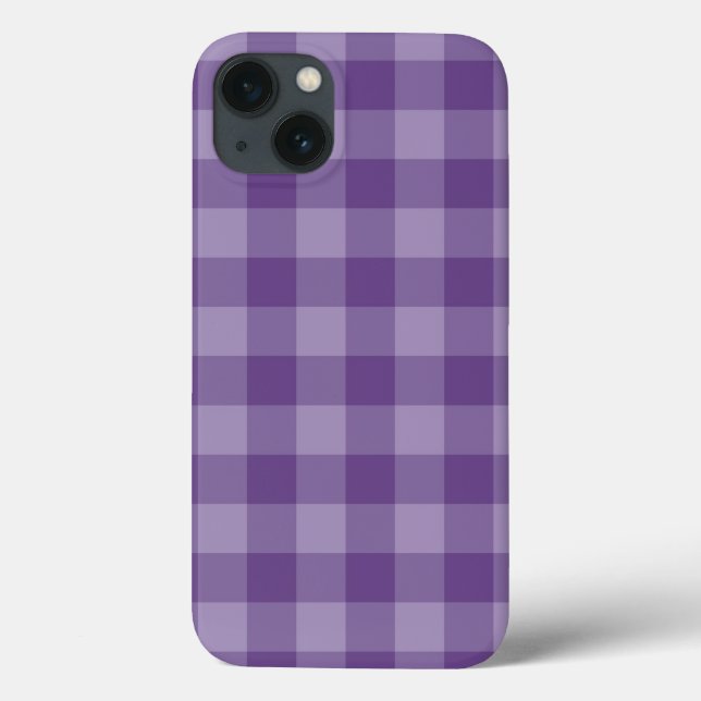 Funda De Case-Mate Para iPhone Fondo de verificación violeta (Reverso)