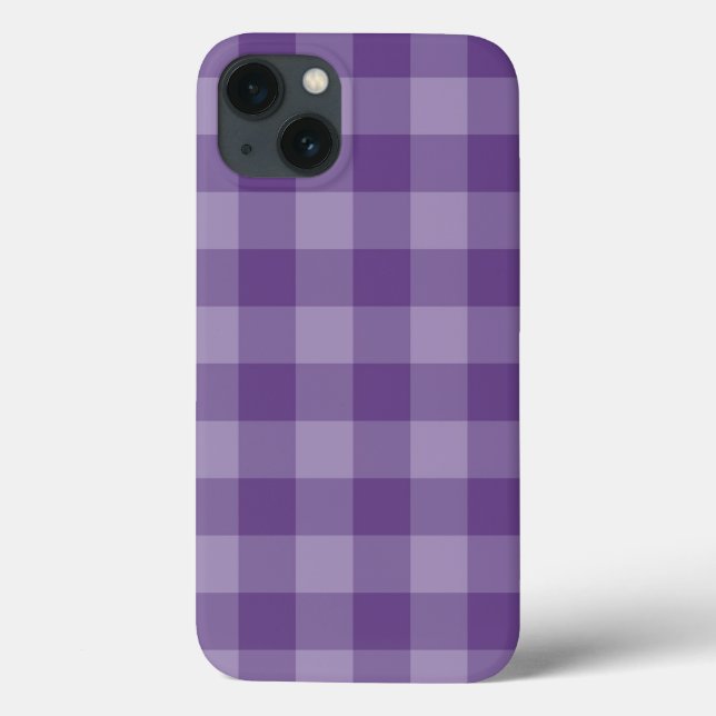 Funda De Case-Mate Para iPhone Fondo de verificación violeta (Reverso)