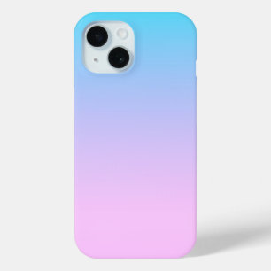 Funda Para iPhone 15 Fondo degradado azul y rosa
