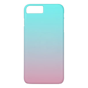 Funda Para iPhone 8 Plus/7 Plus Fondo degradado simple de azul verdoso a rosa