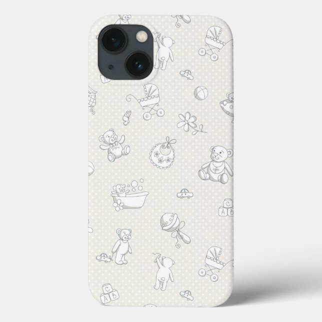 Funda De Case-Mate Para iPhone Fondo del bebé (Reverso)