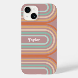 Funda Para iPhone 14 De Case-Mate Fondo del Boho Bohemie Pastel Arcoiris Mauve