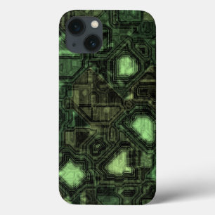 Funda Para iPhone 13 Fondo del circuito de ordenador