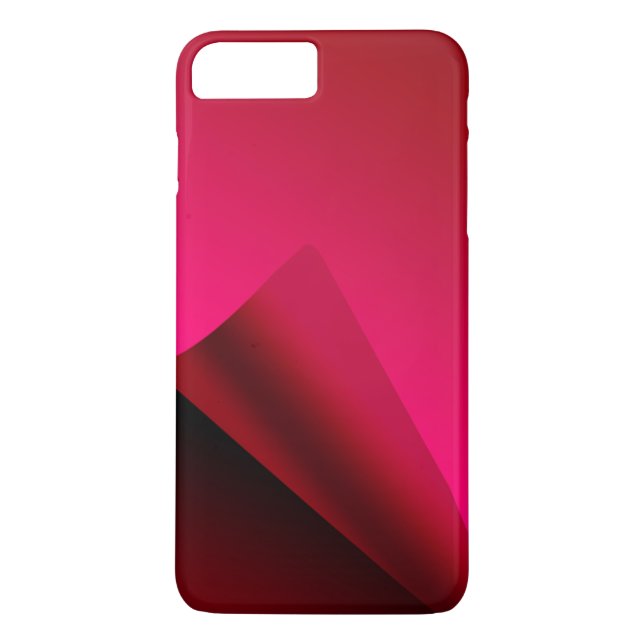 Funda De Case-Mate Para iPhone Fondo del Curl Rojo (Reverso)